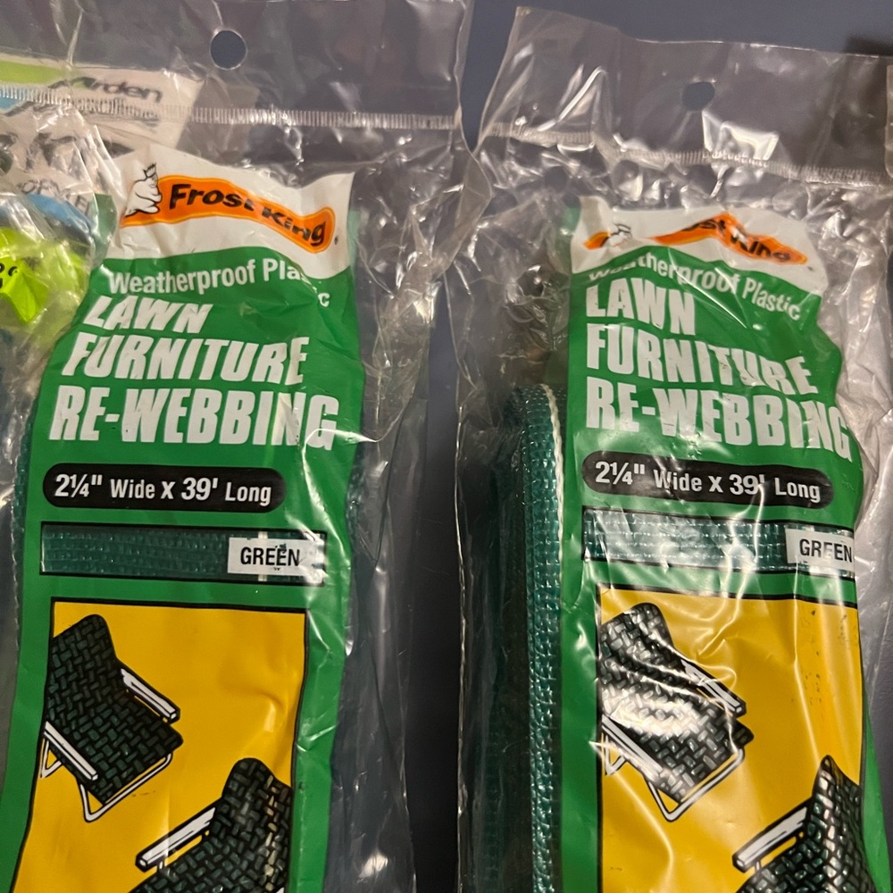 NWT Arden Paradise, Wellington, Frost king Re Webbing Kits/and Screws - Picture 5 of 9